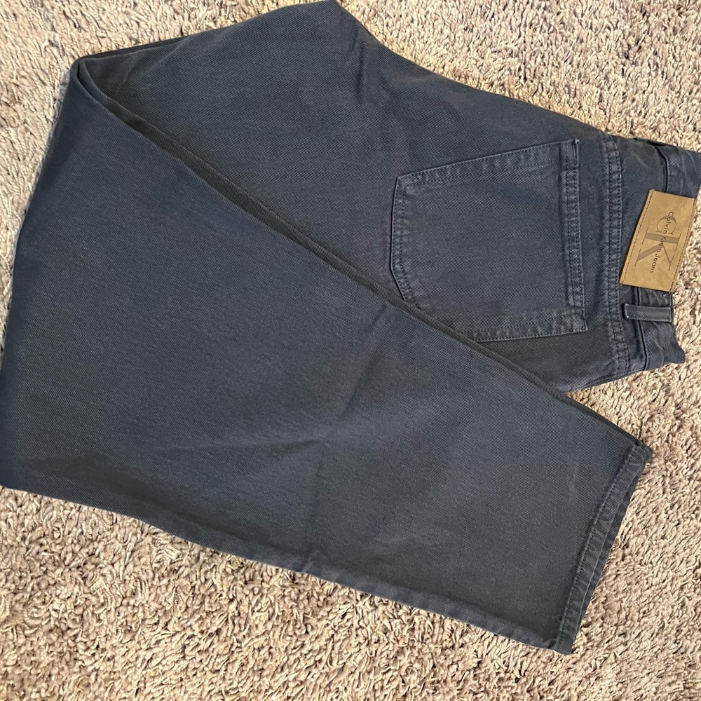 Men’s Calvin Klein jeans, dark gray, 33 x 32